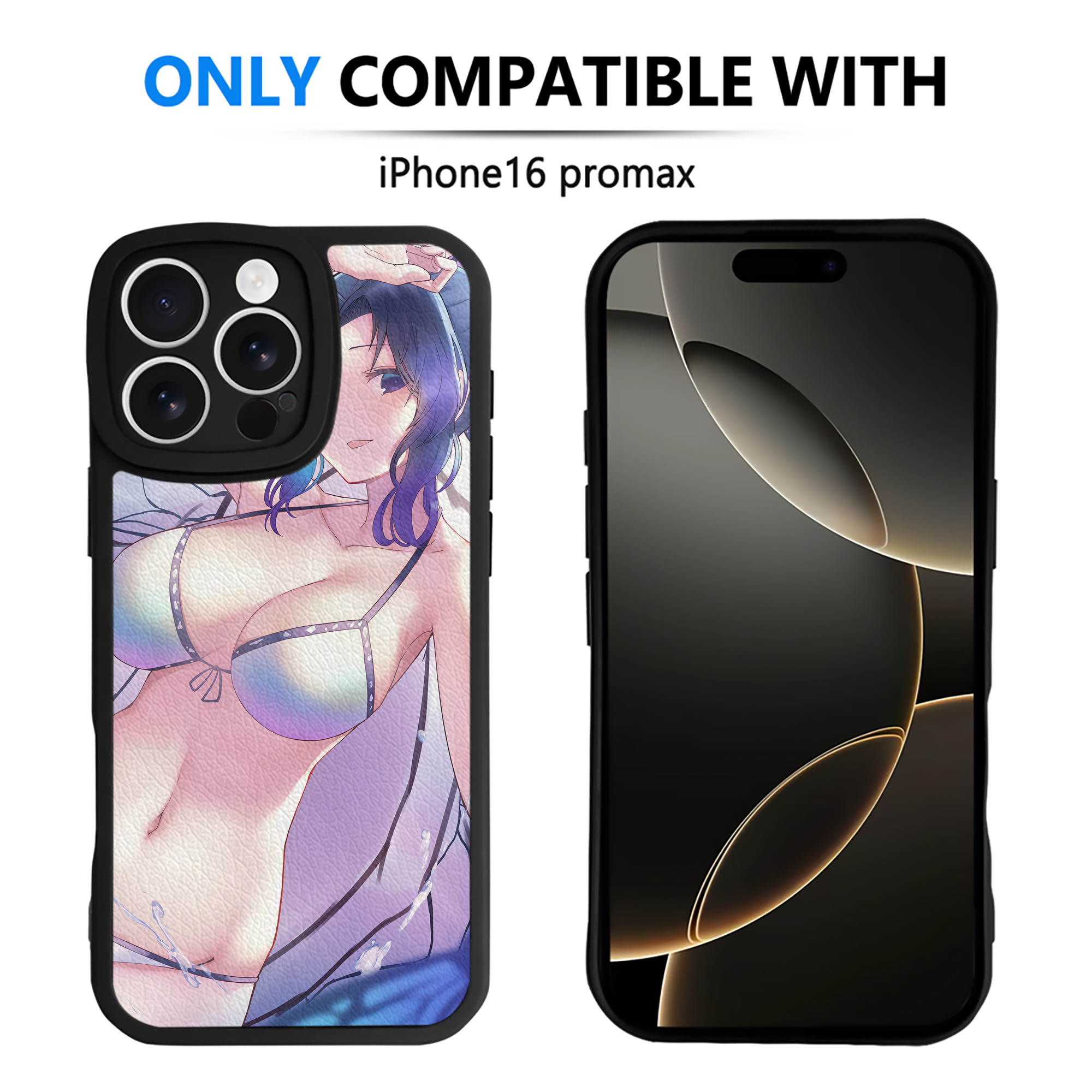 （画像用） 鬼滅の刃（きめつのやいば）蟲柱-胡蝶 しのぶ／こちょう しのぶ Kochou Shinobu 【iPhone 16シリーズ対応】シリコンスマホケース（レザー調） 材質：シリコン
